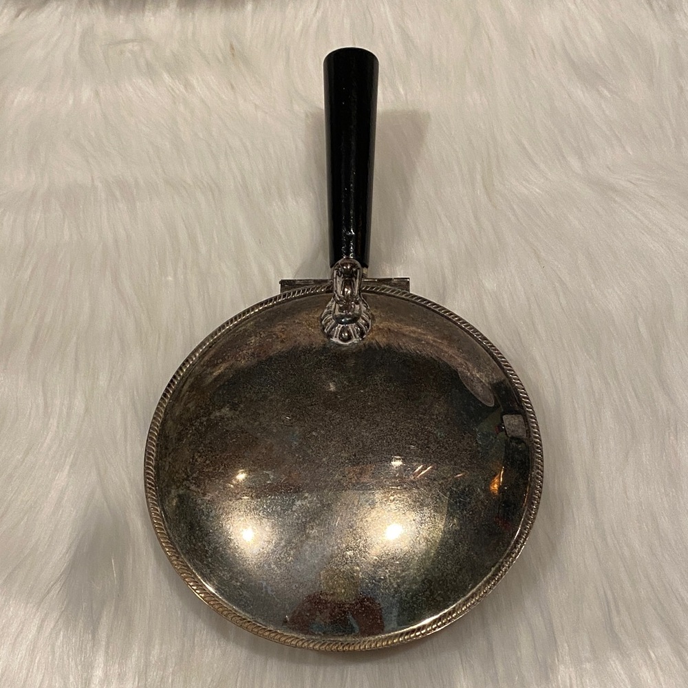 Vintage, 1883 Silver on Copper, Silent Butler / Crumb Catcher by F.B.Rogers, EUC
